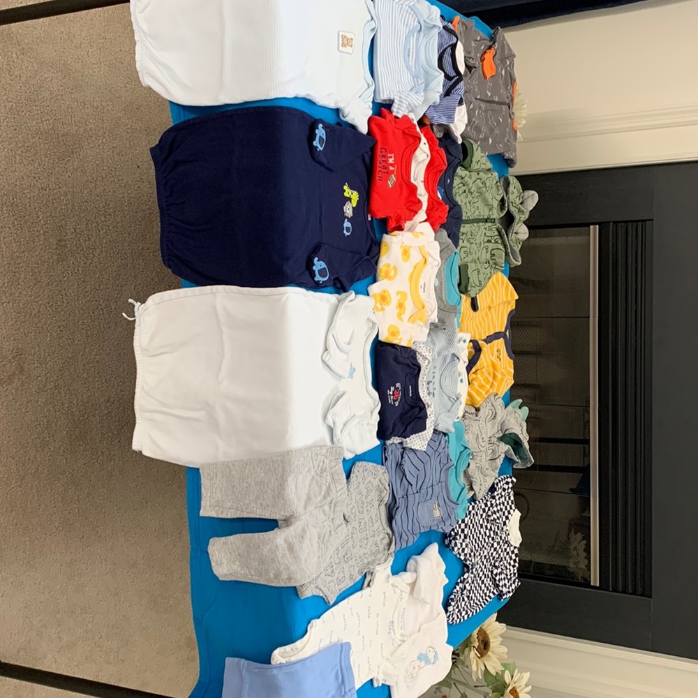 Boys Newborn Bundle, 31 pc Set,Various Brands/Items, Gently Used,Great Condition